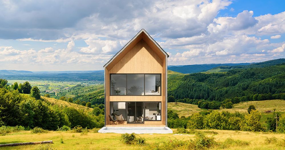 Purchase cad and design blueprint plans for rustic modern mountain homes online