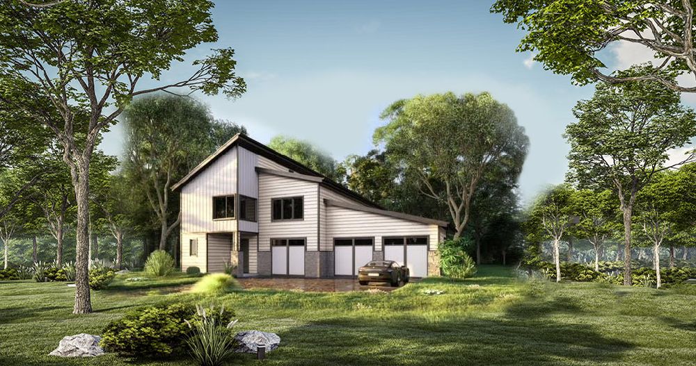 Purchase cad and design blueprint plans for rustic modern mountain homes online