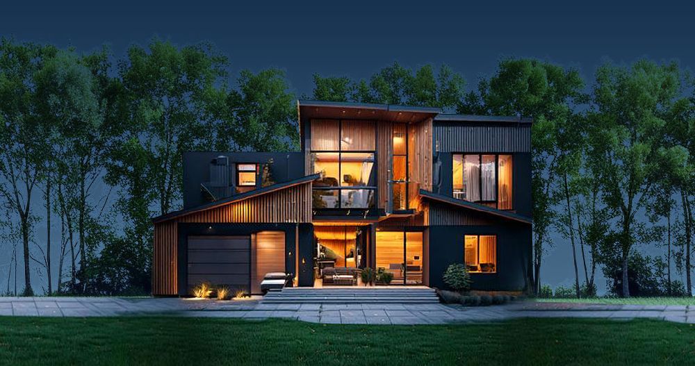 Purchase cad and design blueprint plans for rustic modern mountain homes online